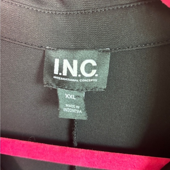 INC International Concepts Black Ruched Short Sleeve Midi Shirtdress XXL - Picture 6 of 10